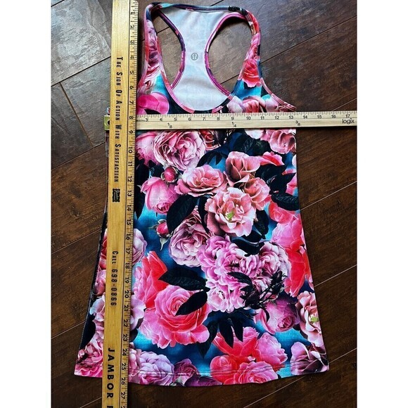 Lululemon Secret Garden Floral Racerback Tank Top READ BELOW - Picture 2 of 4